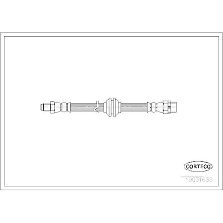 Corteco Brake Hose, 19031636 19031636
